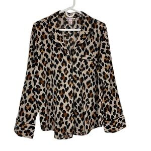 Victoria’s Secret Leopard Print Pajama Top